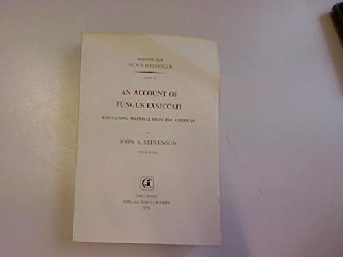 Cover for An account of Fungus exsiccati