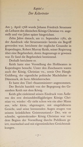Cover for Der Besuch des Leibarztes
