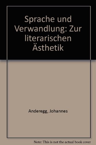 Cover for Sprache und Verwandlung