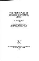 Cover for The principles of English grammar