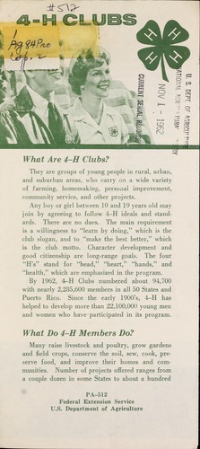 Cover for 4-H clubs