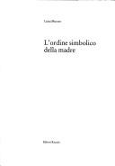 Cover for L' ordine simbolico della madre