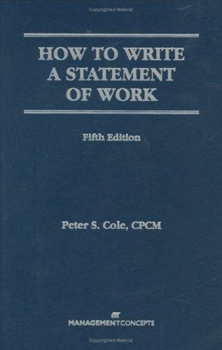 Cover for How to Write a Statement of Work