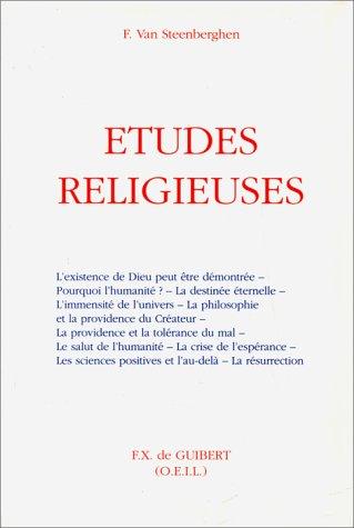 Cover for Etudes religieuses