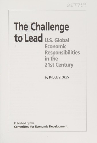 Cover for The Challenge to Lead