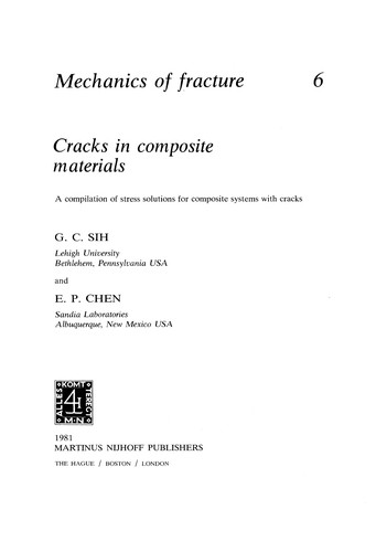 Cover for Cracks in composite materials