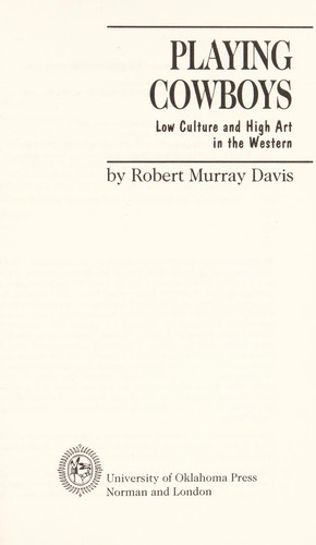 Cover for Playing cowboys