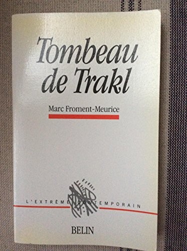 Cover for Tombeau de Trakl