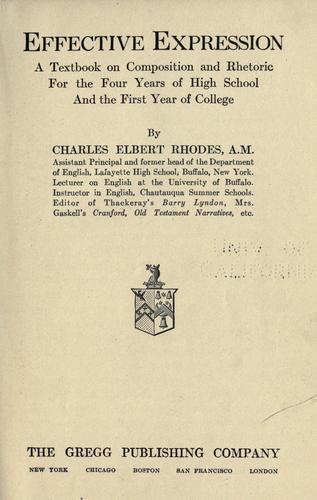 Cover for Effective expression