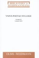 Cover for Unius poetae sylloge