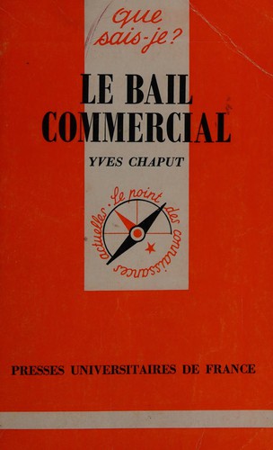 Cover for Le bail commercial