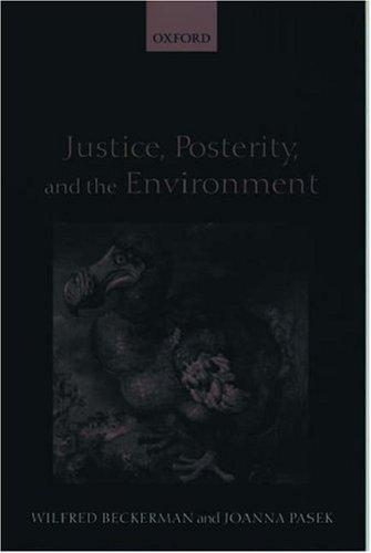 Cover for Justice, Posterity, and the Environment