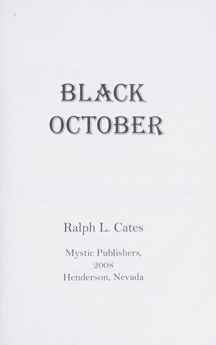 Cover for Black October