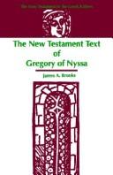Cover for The New Testament text of Gregory of Nyssa