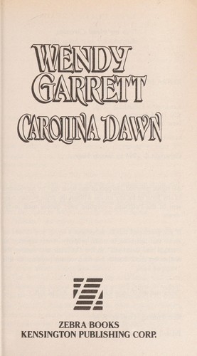 Cover for Carolina Dawn