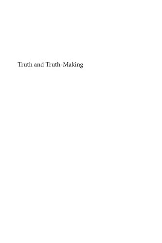 Cover for Truth and truth-making