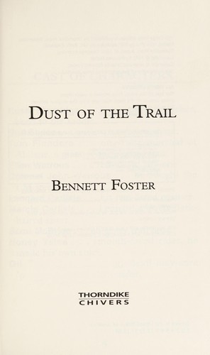 Cover for Dust of the trail