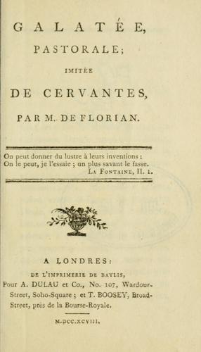 Cover for Galatée