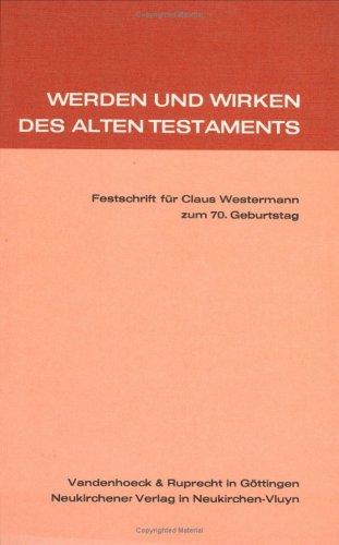 Cover for Werden und Wirken des Alten Testaments
