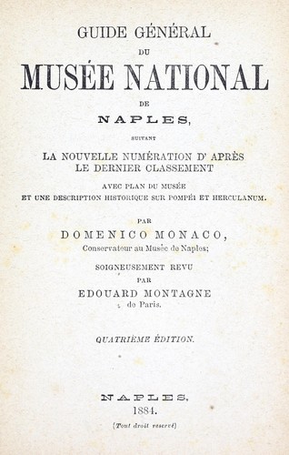 Cover for Guide général du Musée national de Naples