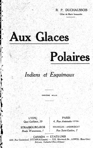 Cover for Aux glaces polaires