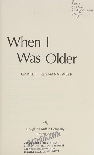 Cover for When I was older