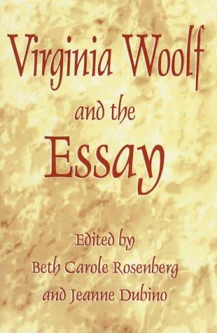 Cover for Virginia Woolf and the essay