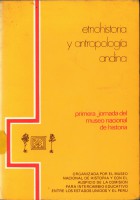Cover for Etnohistoria y antropología andina