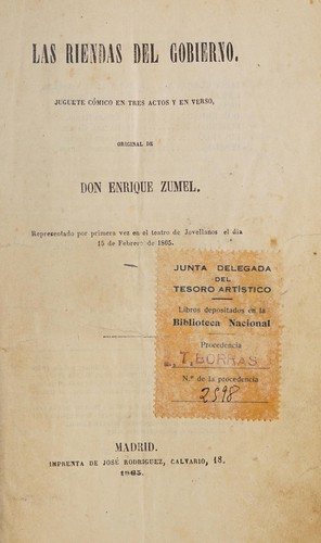 Cover for Las riendas del gobierno