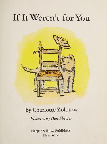 Cover for If It Weren't for You (Cadmus Edition)