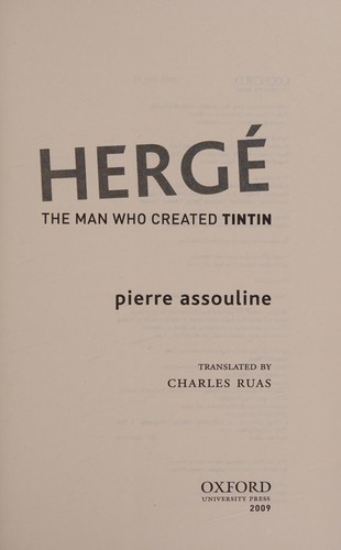 Cover for Hergé