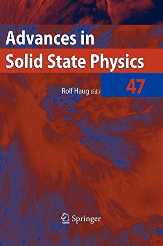 Cover for Advances in Solid State Physics 47