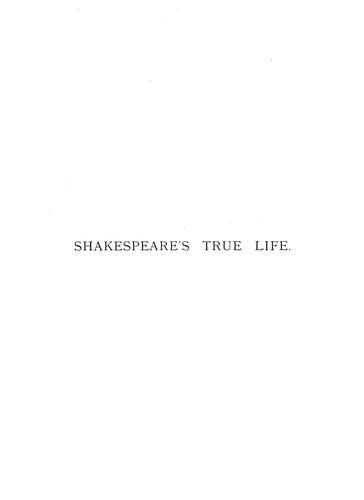 Cover for Shakespeare's true life