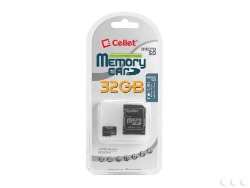 Cover for Cellet 32GB Karbonn K 451i Micro SDHC Card is Custom Formatted for digital high speed, lossless recording! Includes Standard SD Adapter.