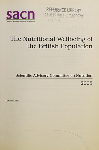 Cover for nutritional wellbeing of the British Population