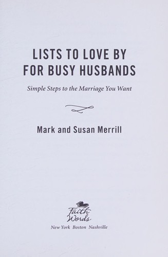 Cover for Lists to Love by for Busy Husbands