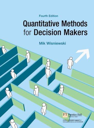 Cover for Quantitative methods for decision makers