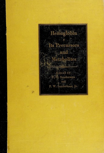Cover for Hemoglobin, its precursors and metabolites