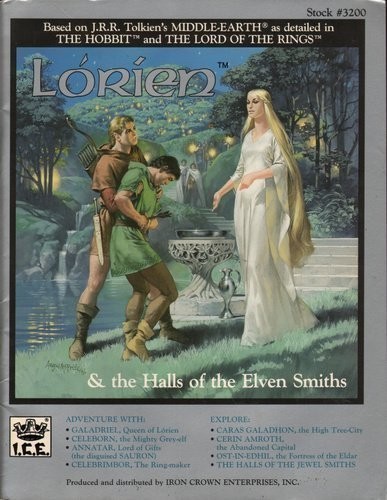 Cover for Lorien and the Halls of the Elven Smiths (Middle Earth Role Playing/MERP #3200)