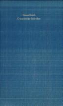 Cover for Gesammelte Schriften