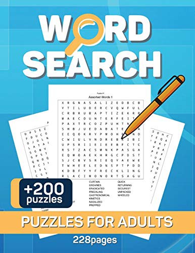 Cover for Word Search Puzzles Book for Adults