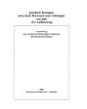 Cover for Gelehrte Kontakte zwischen Finnland und Göttingen zur Zeit der Aufklärung