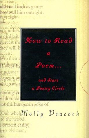 Cover for How to read a poem-- and start a poetry circle
