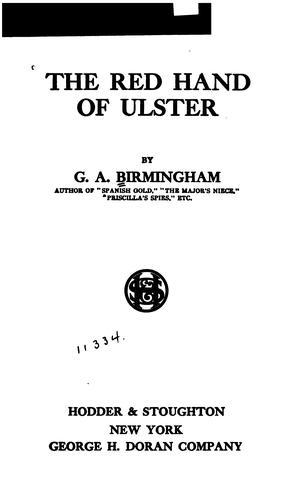 Cover for The red hand of Ulster
