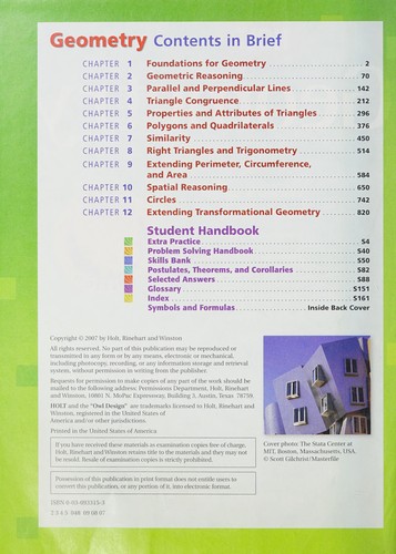 Cover for Geometry, grade 10
