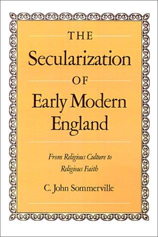 Cover for The secularization of early modern England