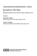 Cover for Ferroelectric thin films