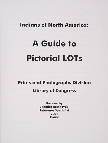 Cover for Indians of North America