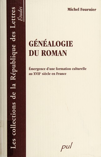 Cover for Généalogie du roman
