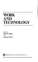 Cover for Work and Technology (Sage studies in international sociology ; 10)